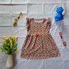 20250427_144546 Girls frock (red floral - Beige)