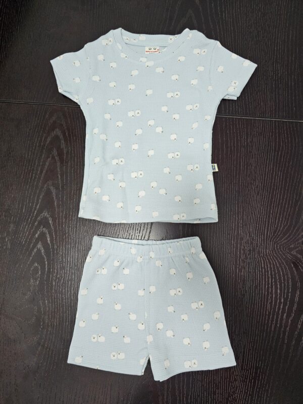Co-ord short set (Waffer cloth - white sheep)