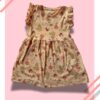 Girls frock (woodland dears - peach)