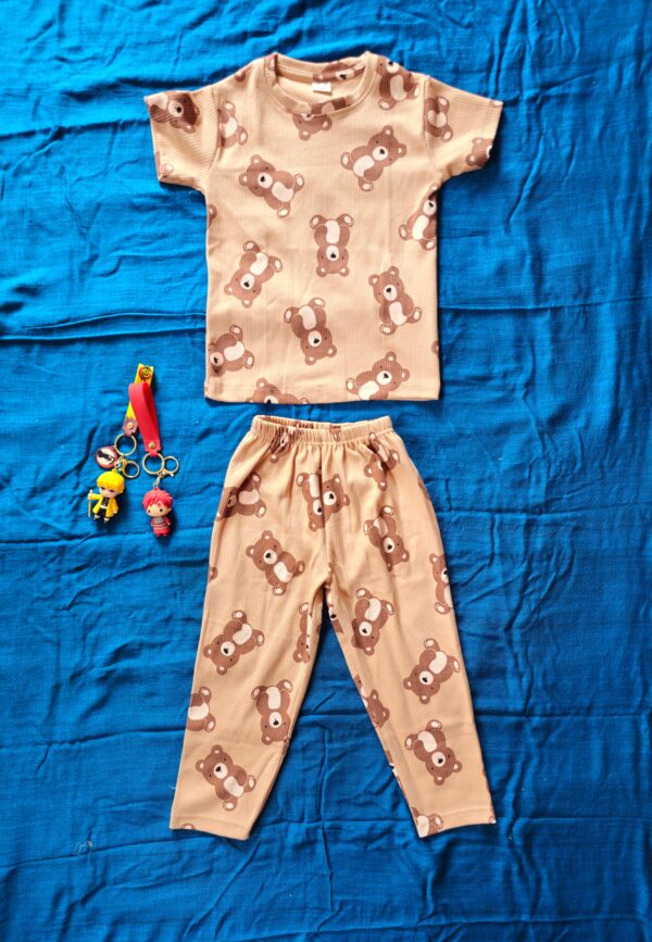 Co-ords Night suit with teddy print