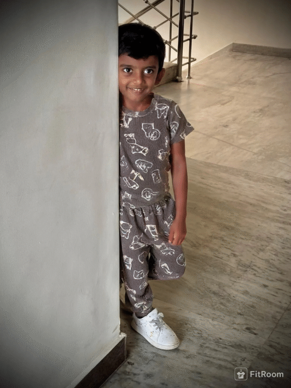 Co-ords Night suit with animal print