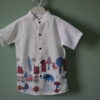 Boys' London Cityscape & Animal Print Cotton Casual Shirt