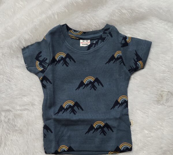 Co-ord short set (Waffer cloth - Mountain sunrise)