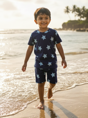 Co-ord short set (Blue star)