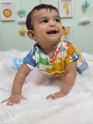 Co-ord short set (Waffer cloth - dino park)