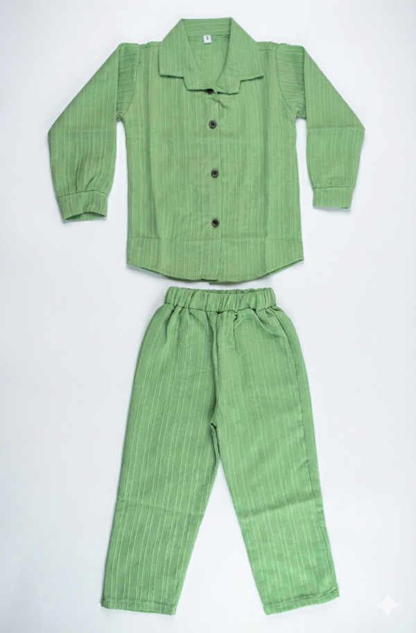 Co-ord Shirt set (Light Green shirt and Pant)