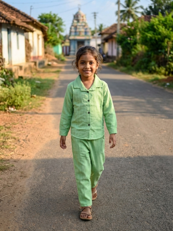 Co-ord Shirt set (Light Green shirt and Pant)