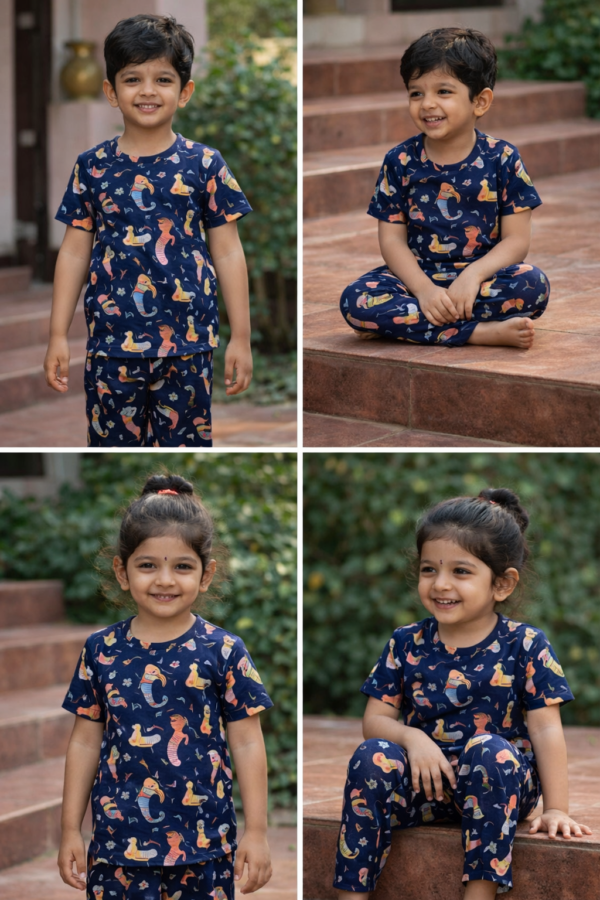 Blue Mermaid Magic Co‑ord Set