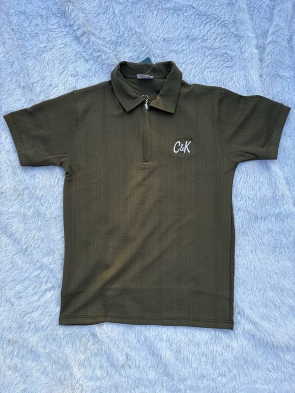 C&K Green Jacquard T-shirt