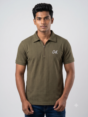 C&K Green Jacquard T-shirt