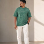 Acid Wash Green (over sized drop shoulder)