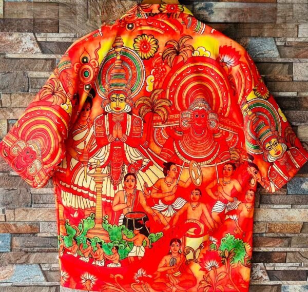 Kerala Heritage Mural Print Shirt – Onam Special
